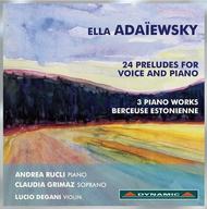 Adaiewsky - 24 Preludes for Voice & Piano, etc