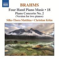 Brahms - Four Hand Piano Music Vol.18 | Naxos 8570143