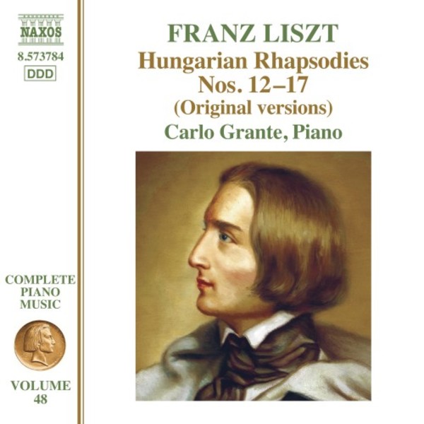 Liszt - Complete Piano Music Vol.48: Hungarian Rhapsodies 12�17 (original versions) | Naxos 8573784