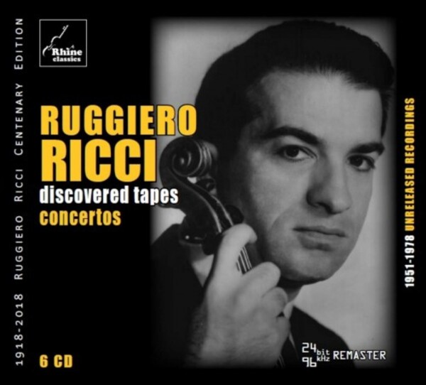 Ruggiero Ricci: Discovered Tapes - Concertos