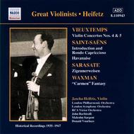 Heifetz plays Vieuxtemps, Saint-Saens, Sarasate & Waxman